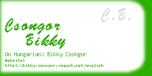 csongor bikky business card